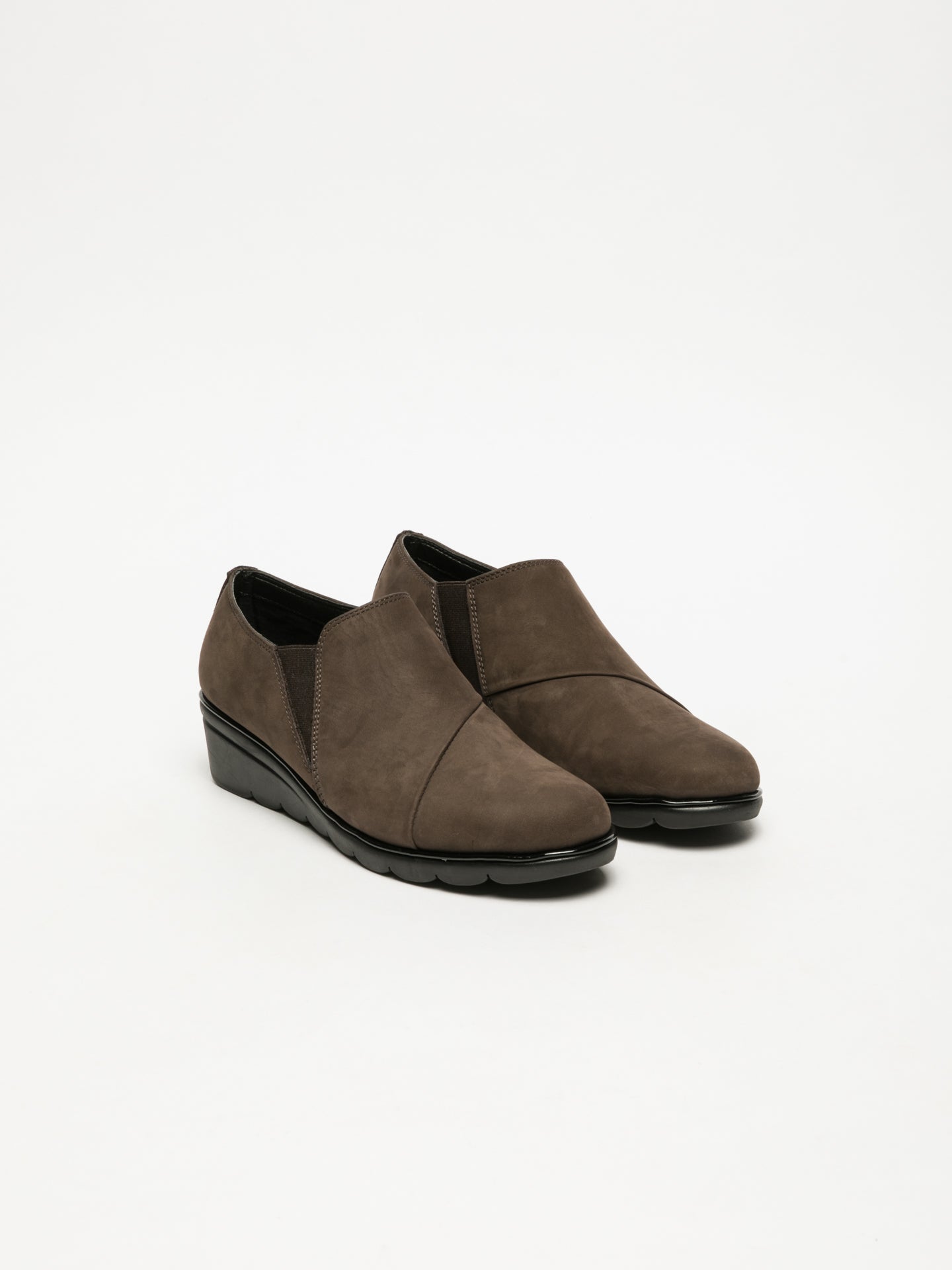 The Flexx Brown Round Toe Shoes